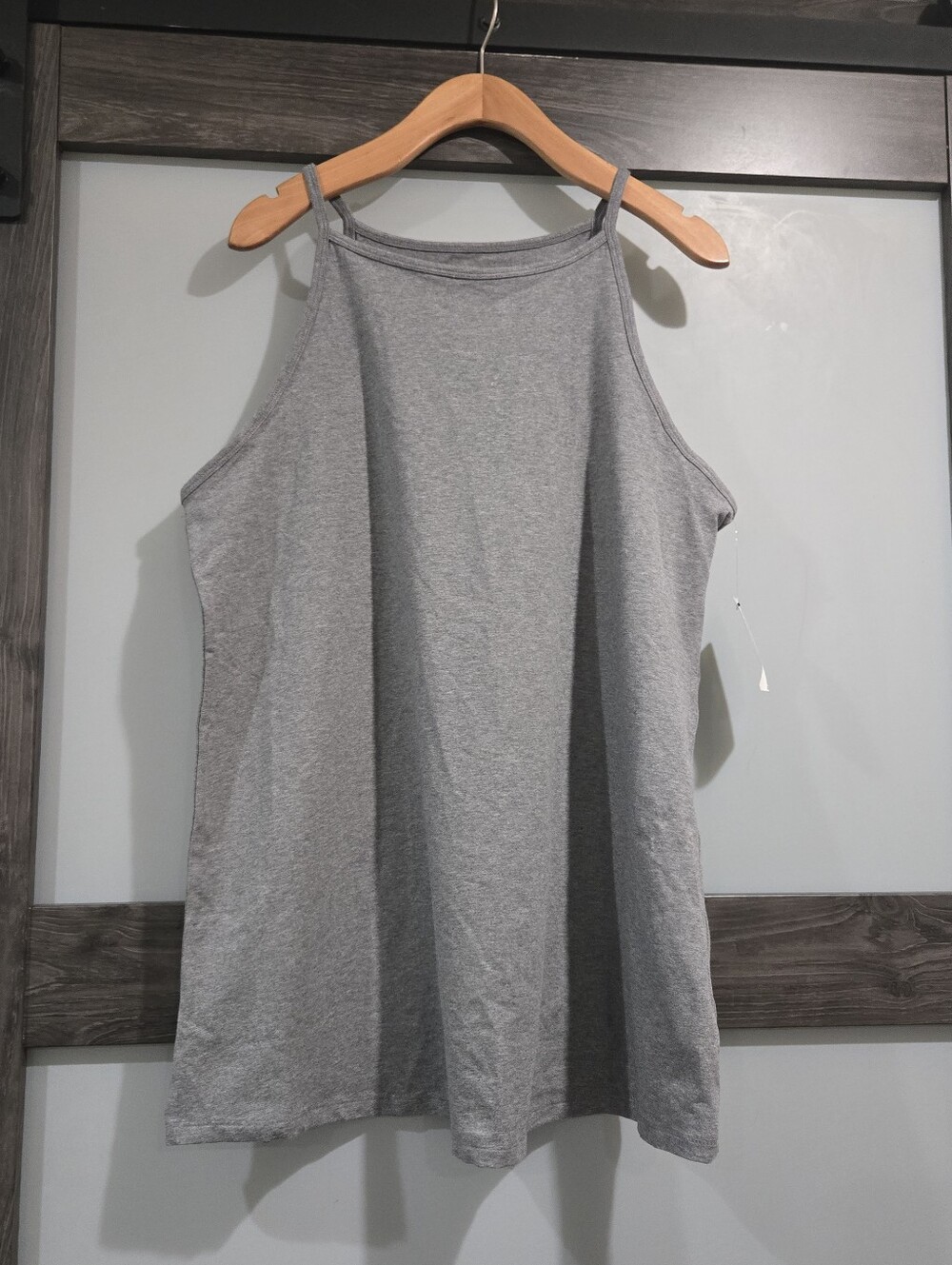 Torrid Foxy High Neck Tank Top NWT Heather Gray Cotton blend Size 3
